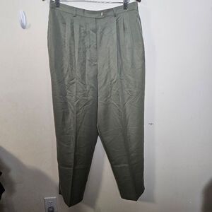 Talbots Womens Dress Pants Green 16 NWT